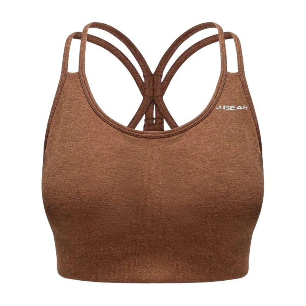 LA Gear Womens/Ladies Seamless Sports Bra / Mocha Marl